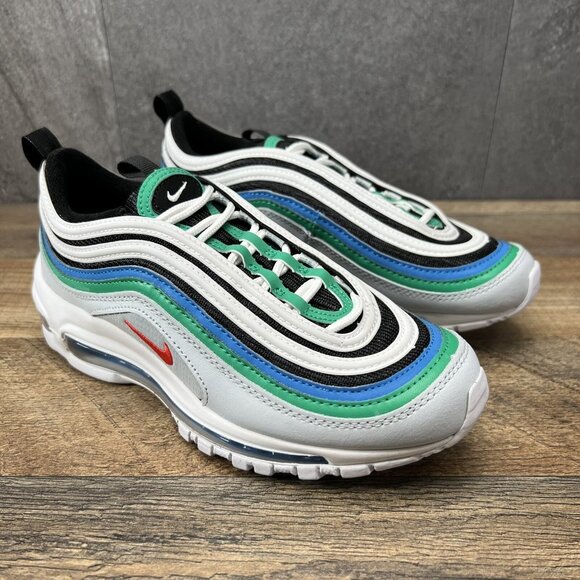 Nike Air Max 97 GS Pure Platinum Light Crimson Size 4Y Size 5.5 Womens Sneakers - Picture 5 of 9